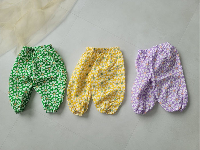 正韓夏MORAN 三色花朵褲