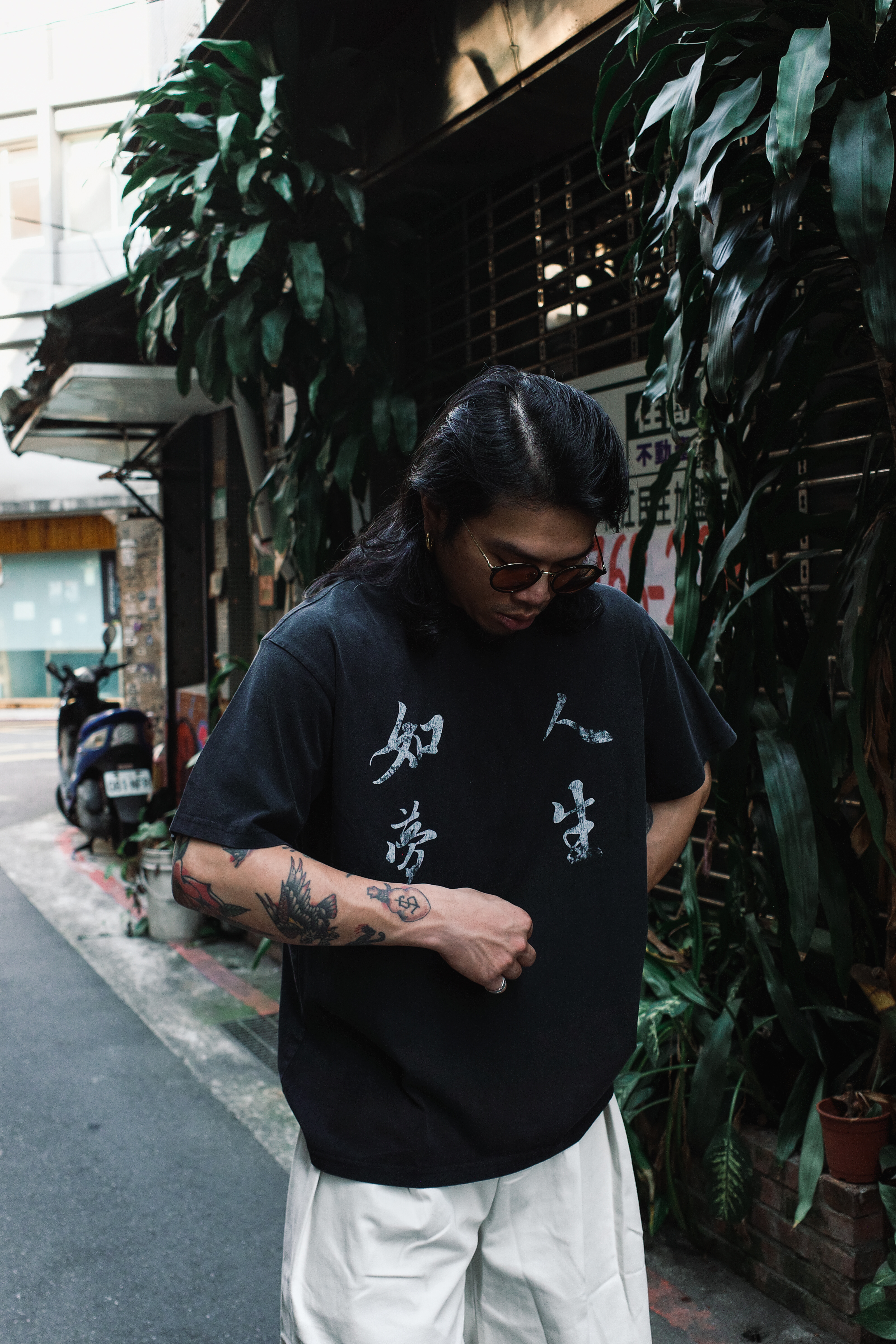 『Always_Good』人生如夢 蘭亭序集 水洗 短版 短T