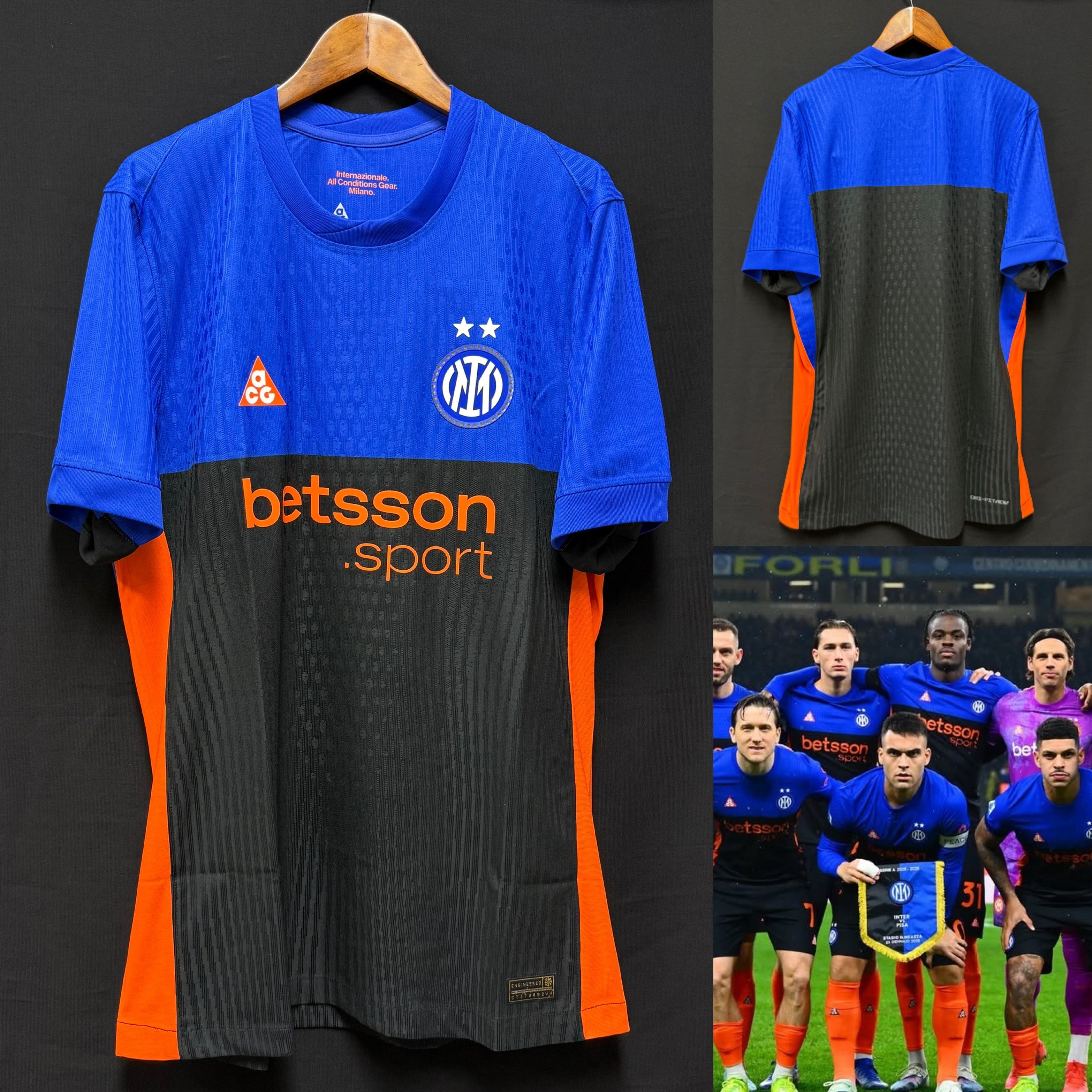 (全新有牌) 國際米蘭 2025-0026 Nike x acg 四客球員版球衣