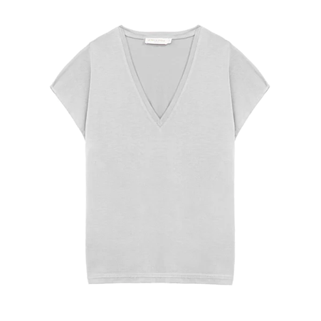 1LP0327-239 [LA PETITE ETOILE] Marcelina V-neck T-shirt China Grey #MARCELINA-T102511K1D/03-GRIS CHINE (EU)