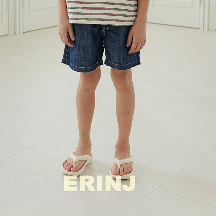 正韓夏Erin_J 中色藍牛仔短褲