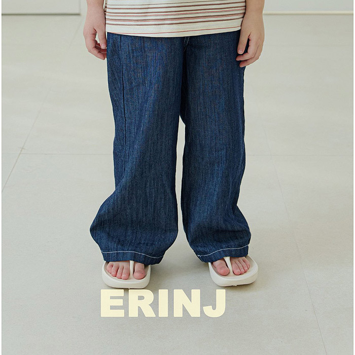 正韓夏Erin_J 中色藍牛仔俐落褲