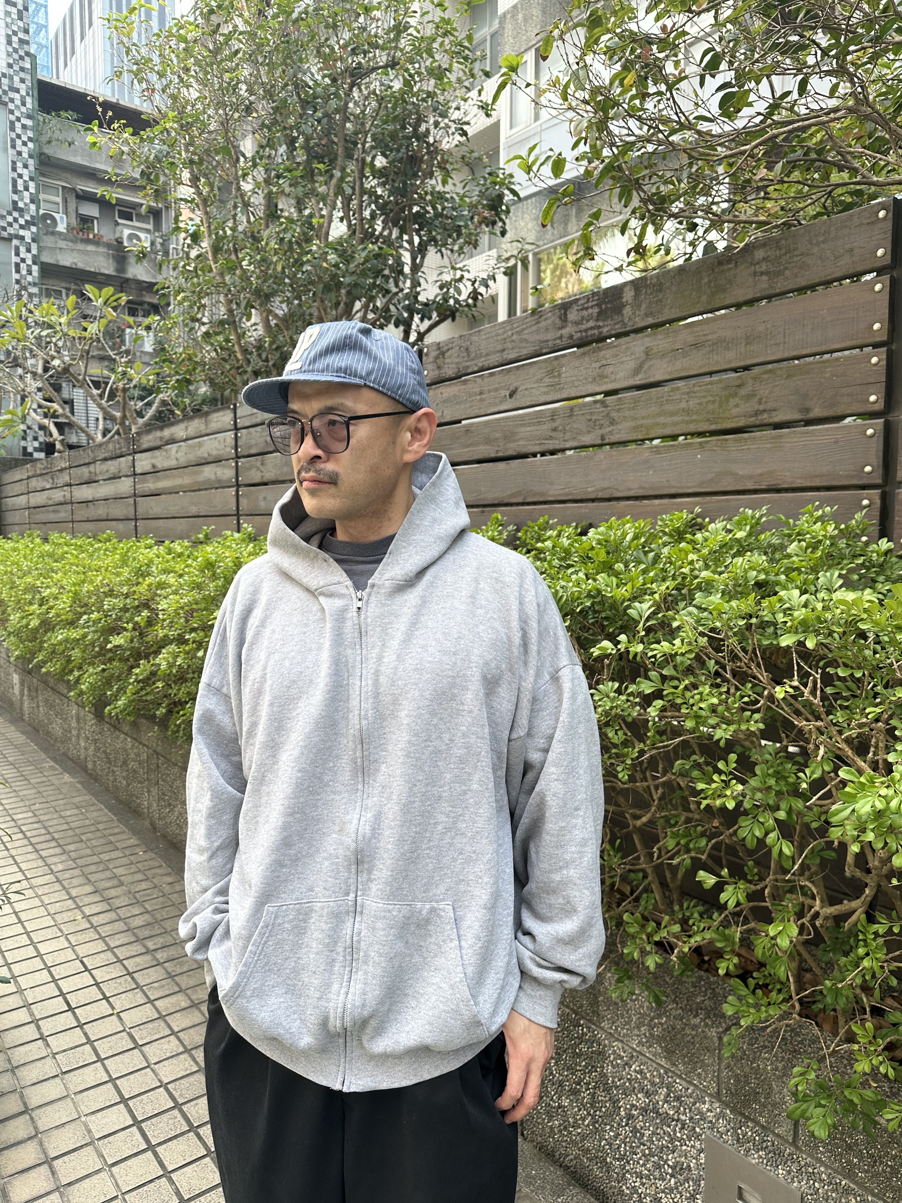 80~90’s SANTEE Zip-Up Sweat Parka(Made In USA)