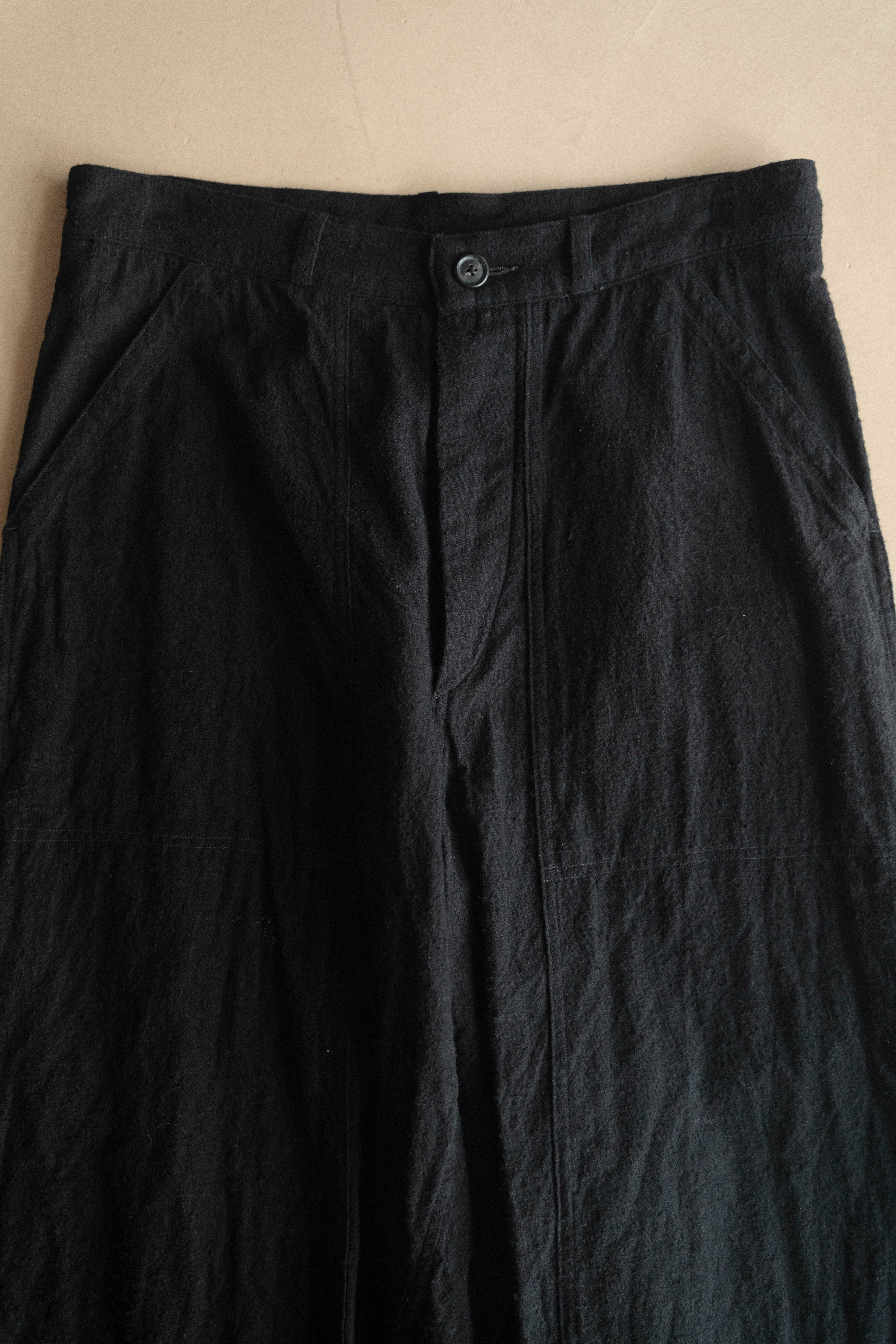 BLURHMS SILK/COTTON NEP PAINTER PANTS