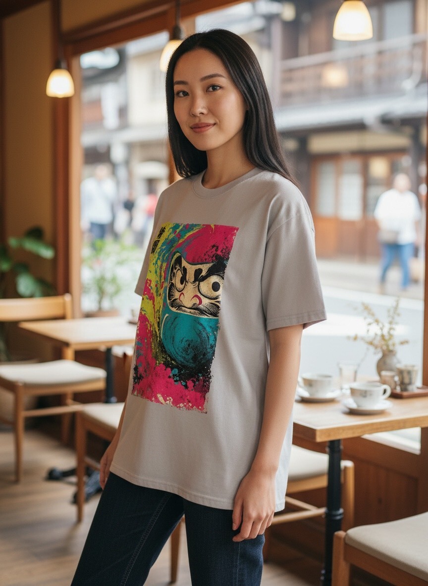 把一點不安分的信念，穿在身上｜塗鴉達摩插畫T恤