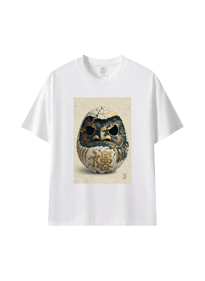 把時間的痕跡，穿在身上｜復古達摩插畫T恤