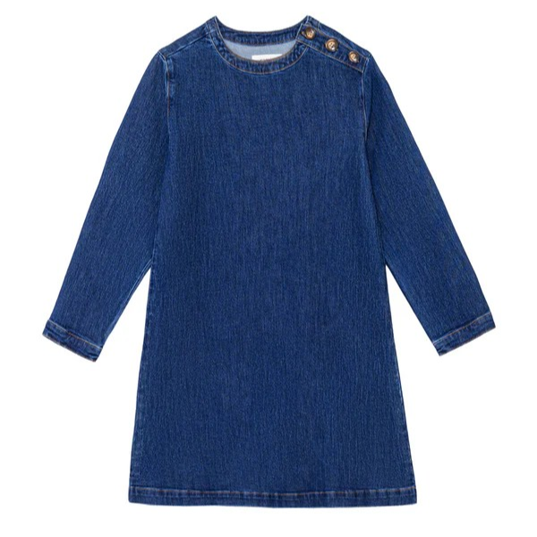 1LP0327-079 [LA PETITE ETOILE] Ruola - Short Dress Blue #RUOLA-R102522D9A/94-WASH (EU)