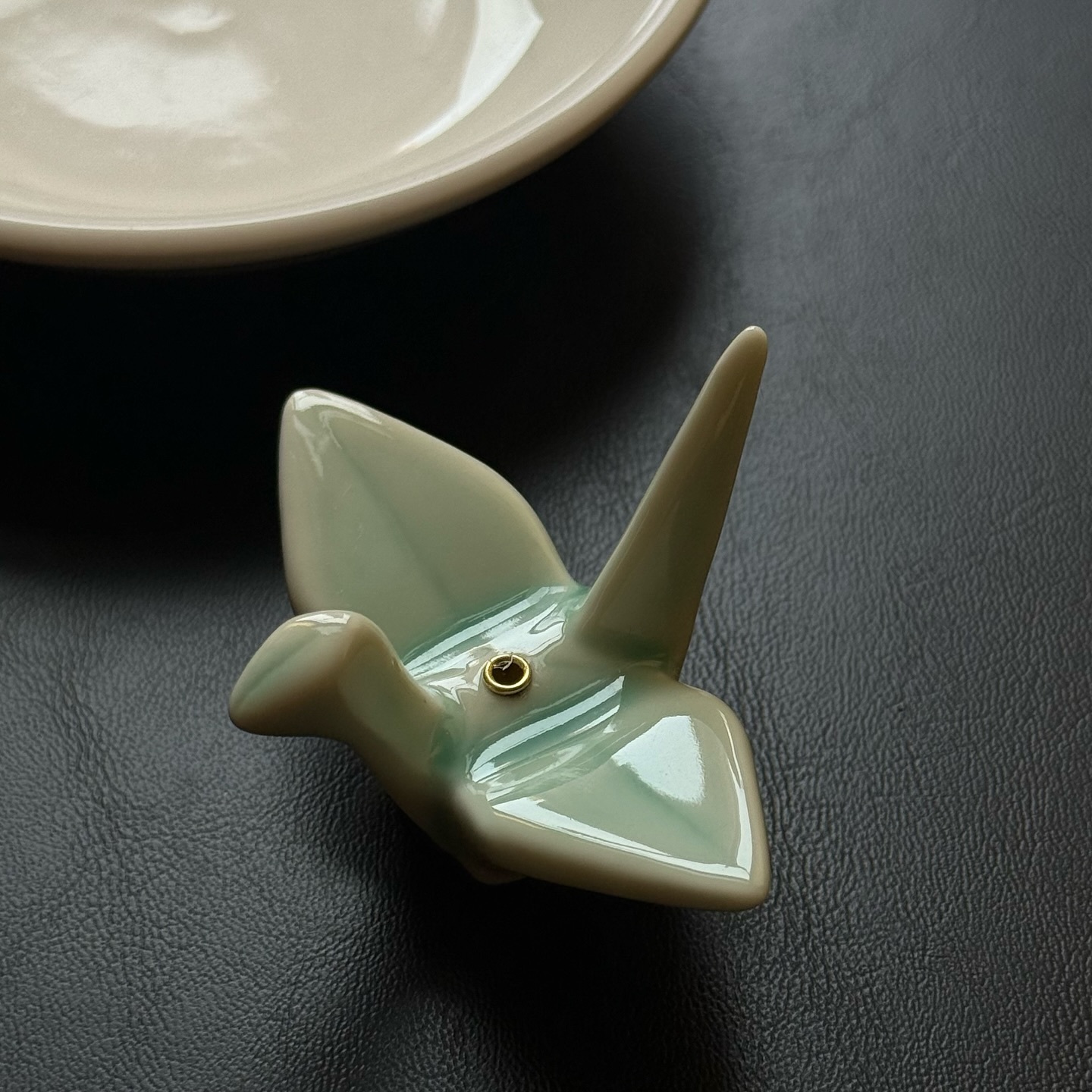 [原石] 造型線香插 陶瓷 紙鶴、香蕉