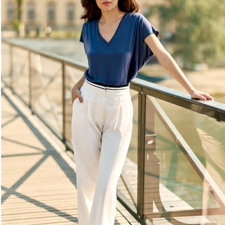 1LP0327-264 [LA PETITE ETOILE] Marcelina T-shirt Navy #MARCELINA-T102421K1D/25-MARINE (EU)