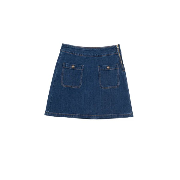 1LP0327-081 [LA PETITE ETOILE] Jada - Short Skirt Blue #JADA-J202521D9H/94-WASH (EU)