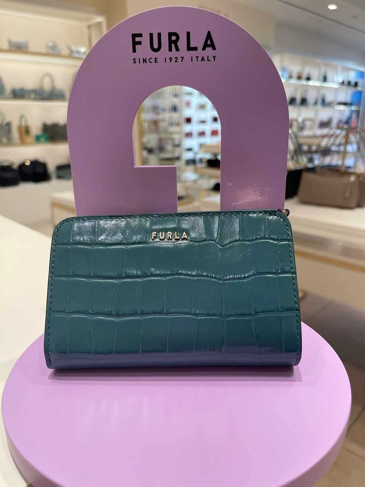 【預購】H032742 Furla 鱷魚紋皮革銀包
