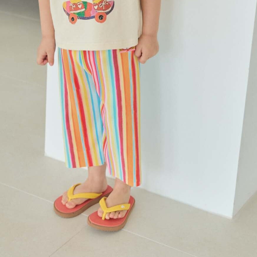 90-130 MICO 彩虹皺褶褲