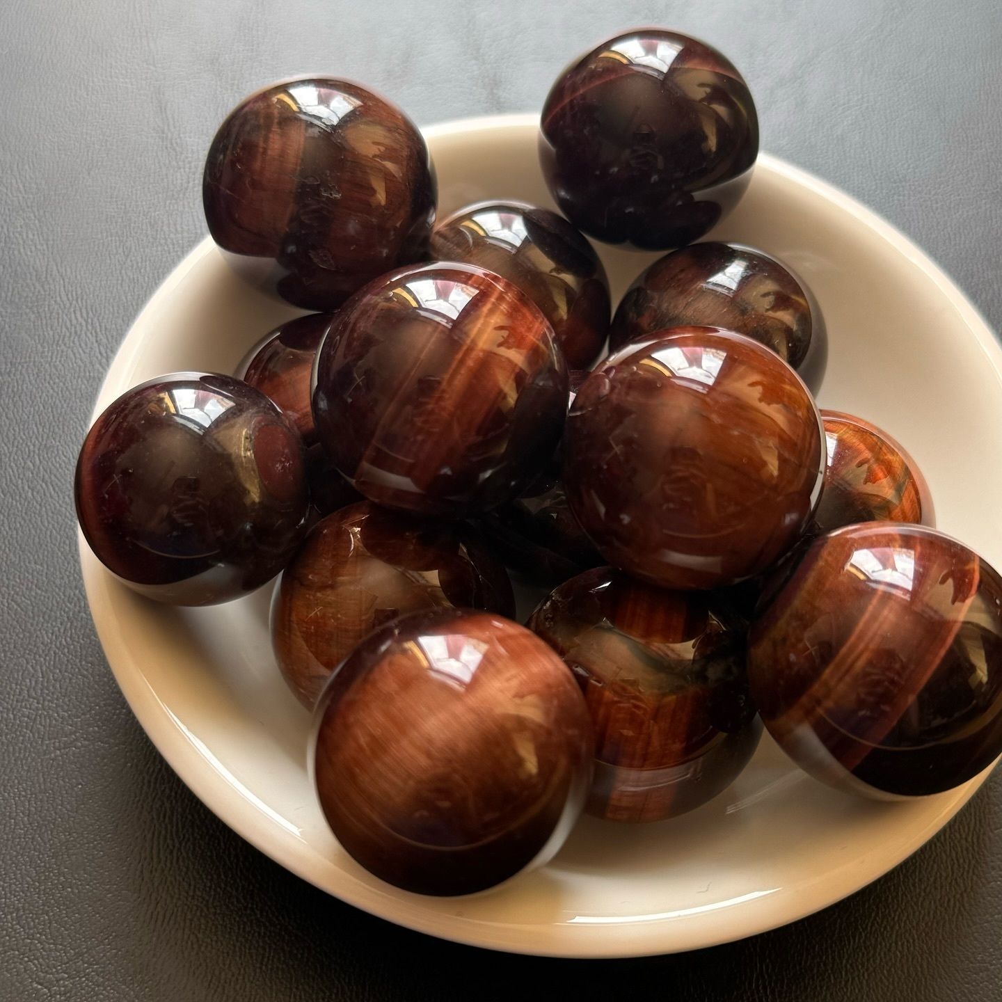 [原石] 紅虎眼石 水晶小球