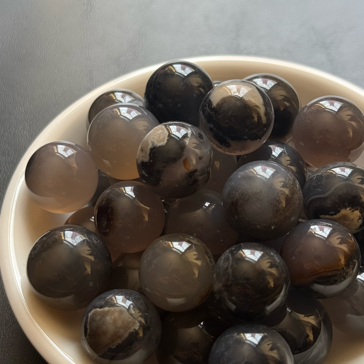 [原石] 火山瑪瑙 水晶小球