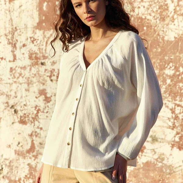 1LP0327-084 [LA PETITE ETOILE] Blouse Bertina Ecru #BERTINA-B102612C0A/11-ECRU (EU)