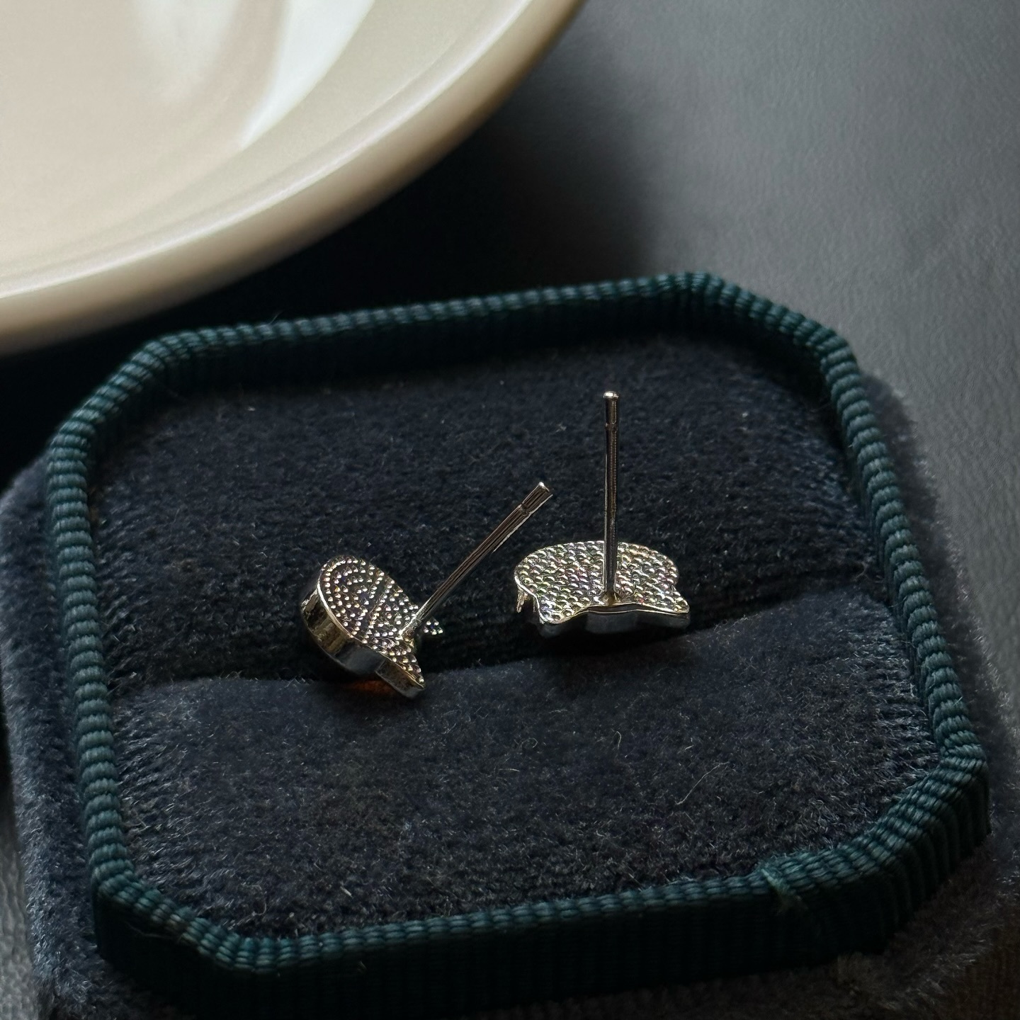 [原石] 石榴石 水晶耳環