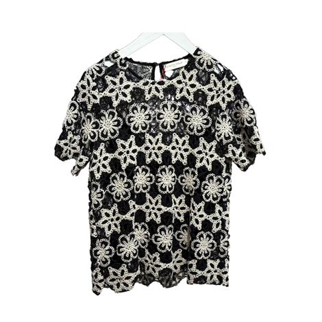 1LP0327-213 [LA PETITE ETOILE] Toel Top Black/White #TOEL-B202613E8A/00-NOIR/ECRU (EU)