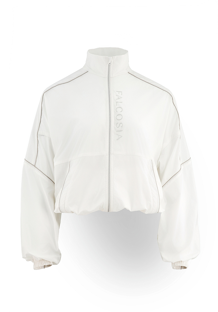 (預購) Eagle疊影防潑輕薄女外套-淺影白