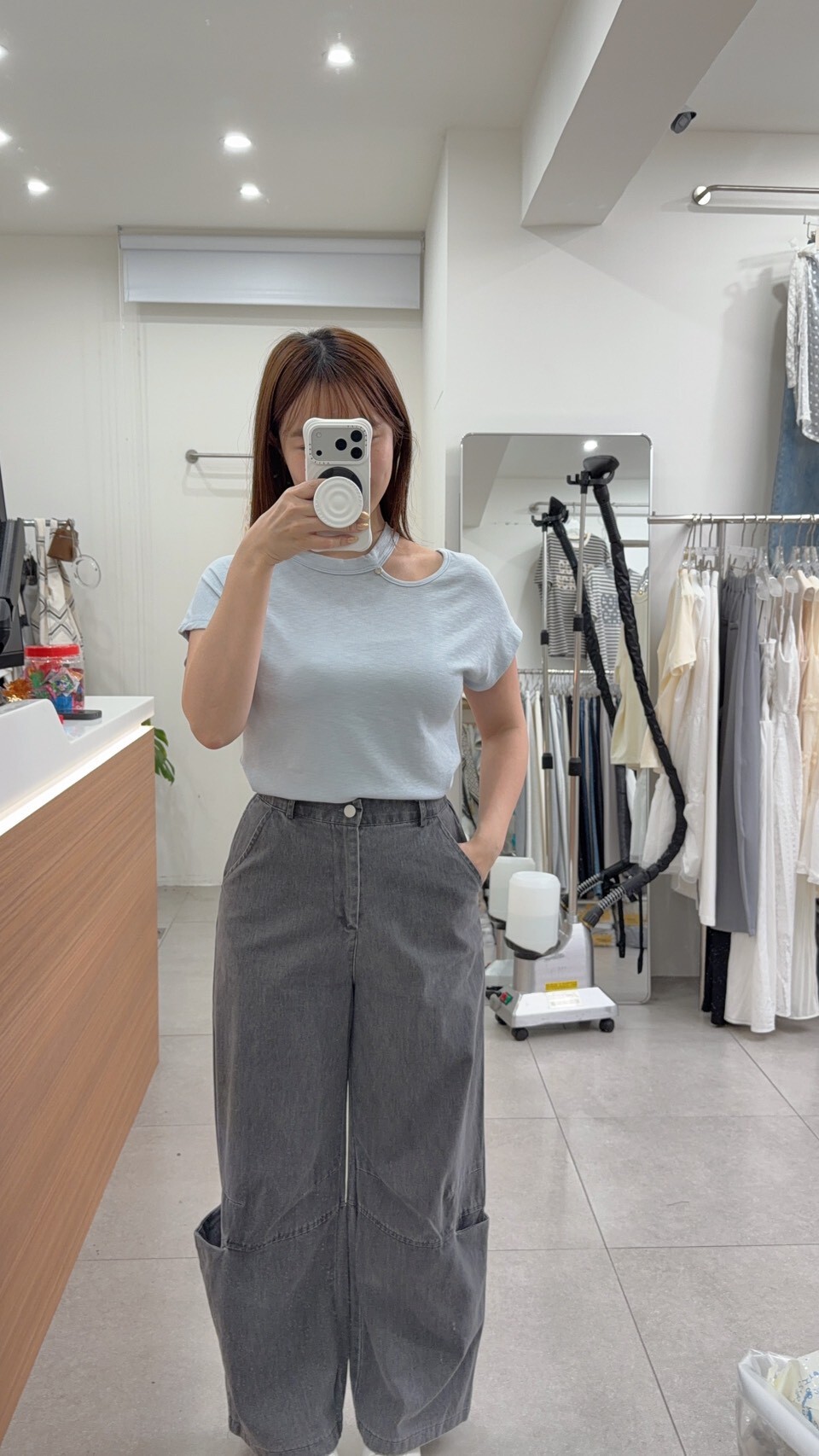 挖肩氣質女孩TEE 4colors