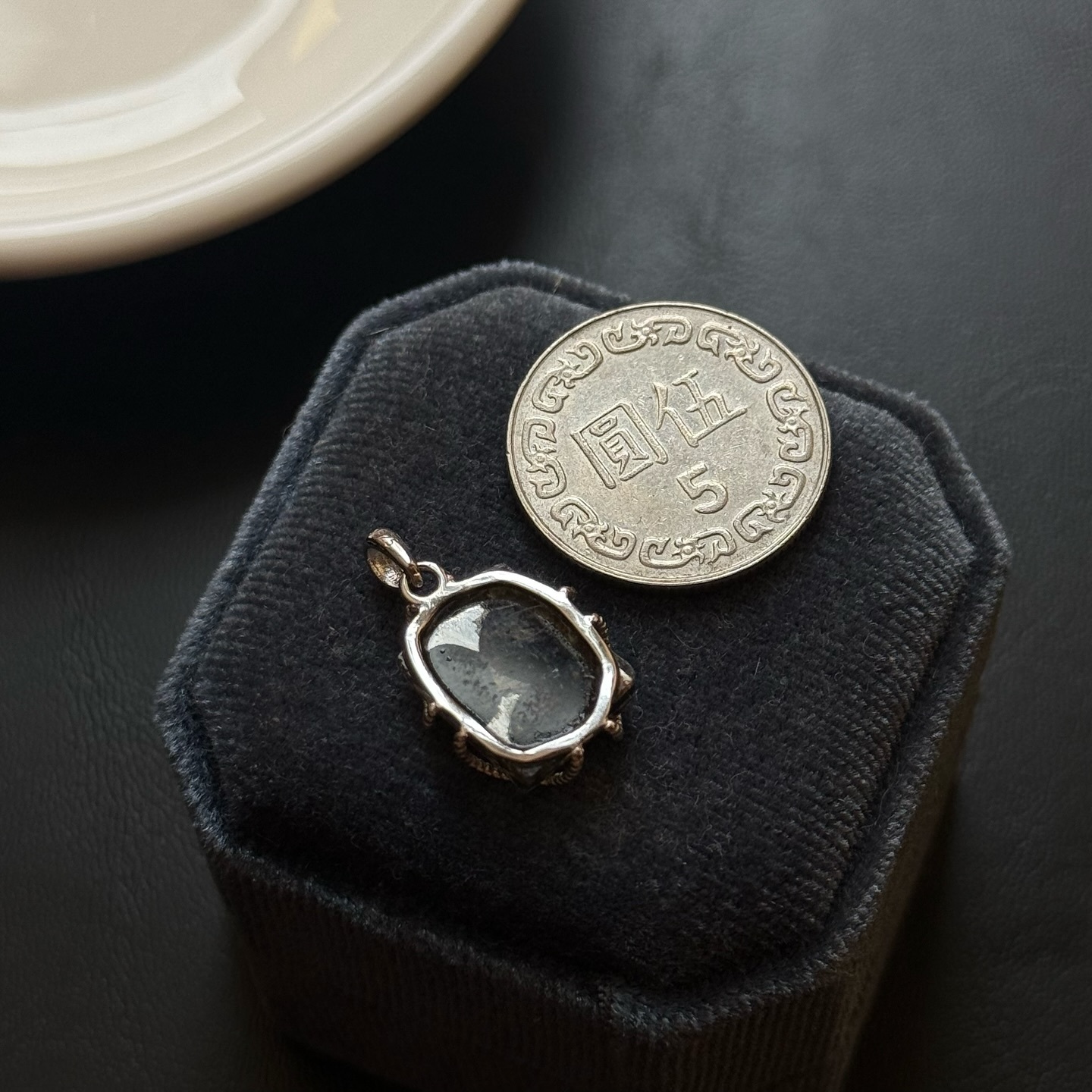 [原石] 美國橄欖隕石 925銀項鏈吊墜