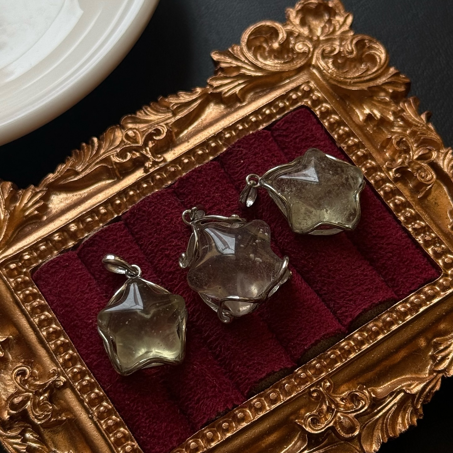 [原石] 利比亞黃金隕石 925銀項鏈吊墜