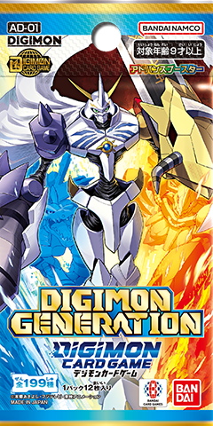 Digimon Card Game：AD-01 遊戲進階補充包 - 數碼寶貝世代 (原盒)