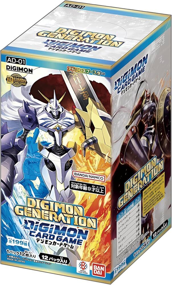 Digimon Card Game：AD-01 遊戲進階補充包 - 數碼寶貝世代 (原盒)