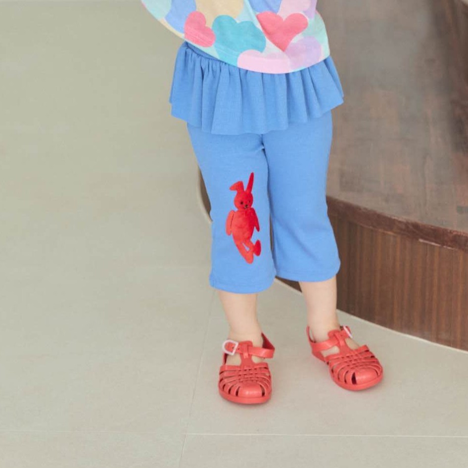 90-130 MICO 小兔子荷葉裙褲 2色