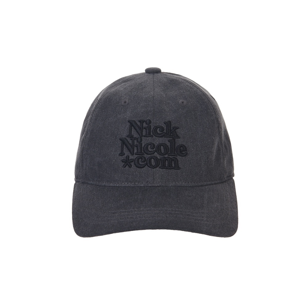 KOR-CCG0327-400 NN DOTCOM SIGNATURE BALL CAP_DENIM CHARCOAL (A100)