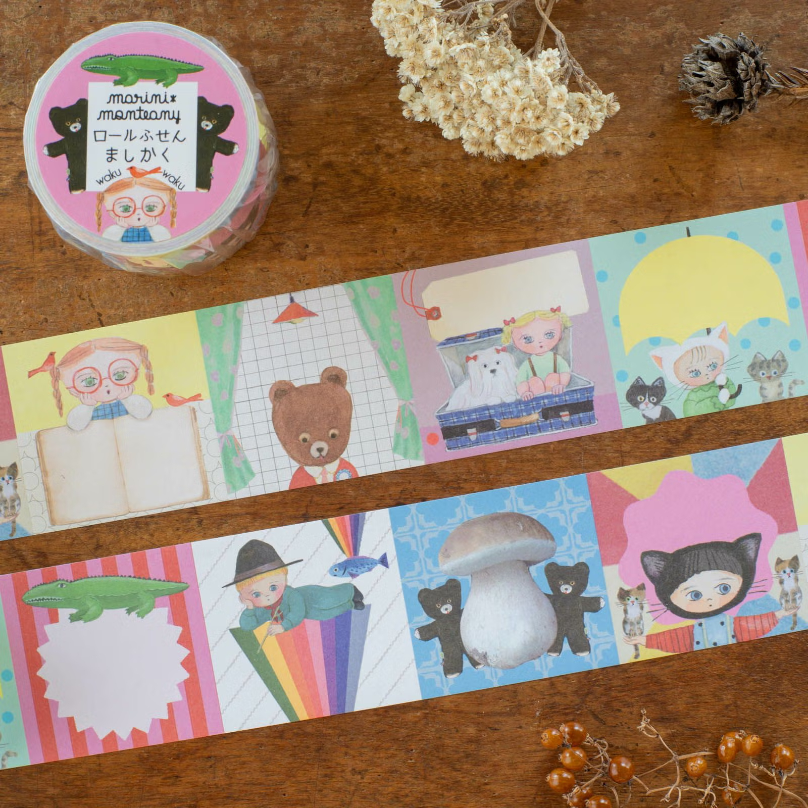 方形 捲式便利貼 | marini＊monteany「wakuwaku」 / 手紙社 / JAPAN