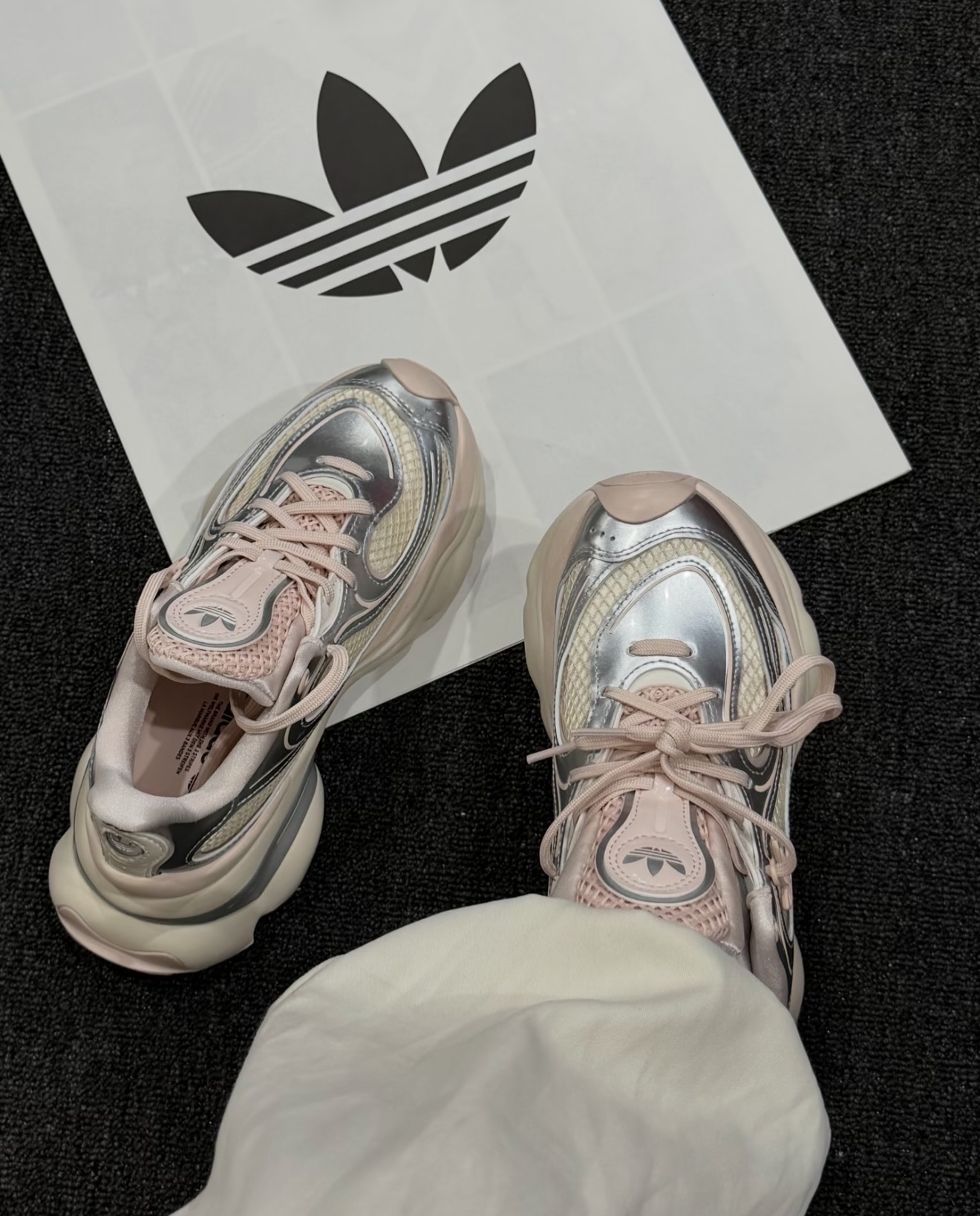 ADIDAS Originals OZVENUZ ODS TN PINK 老爹鞋 粉銀 kk4674