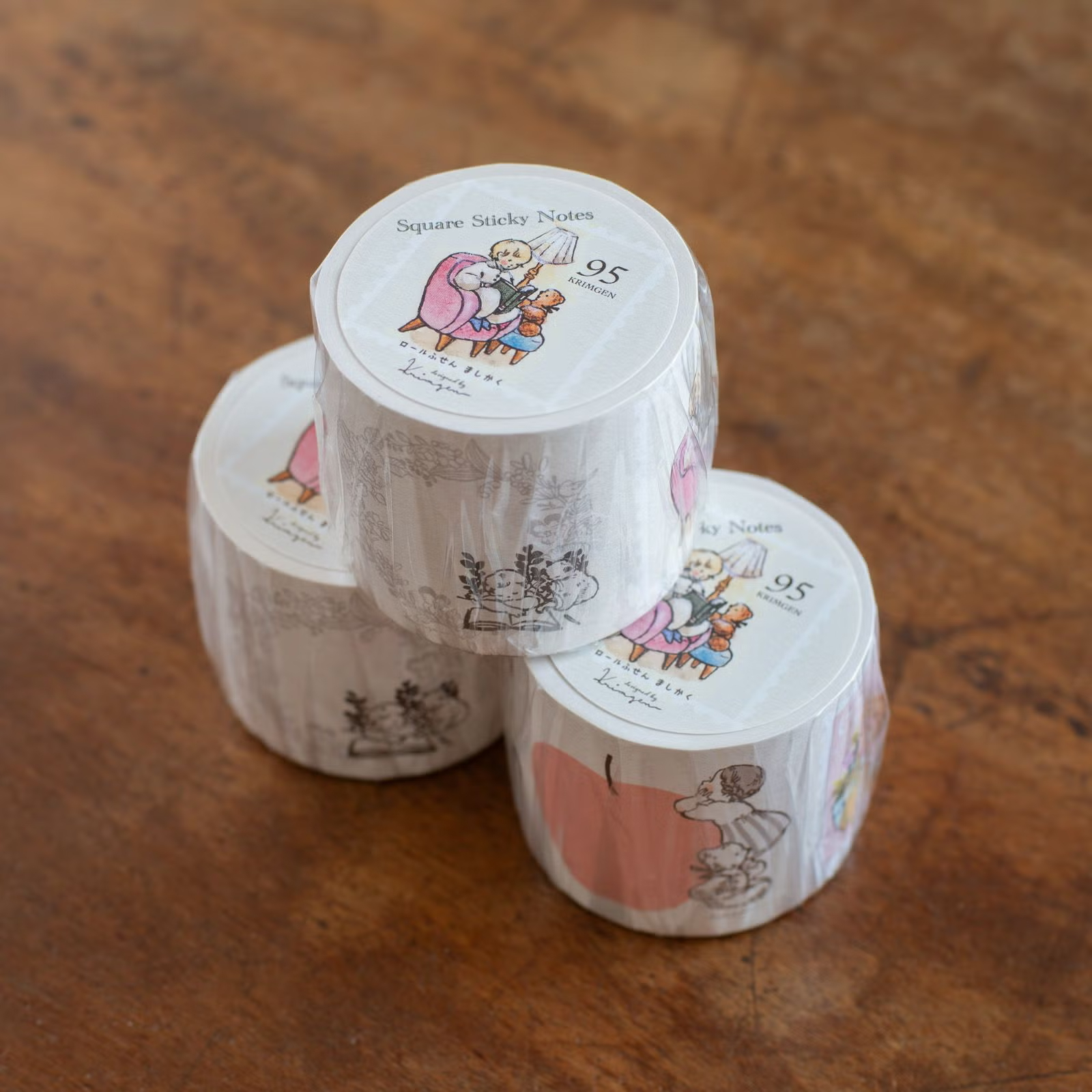 方形 捲式便利貼 | Krimgen「Square Sticky Notes」 / 手紙社 / JAPAN