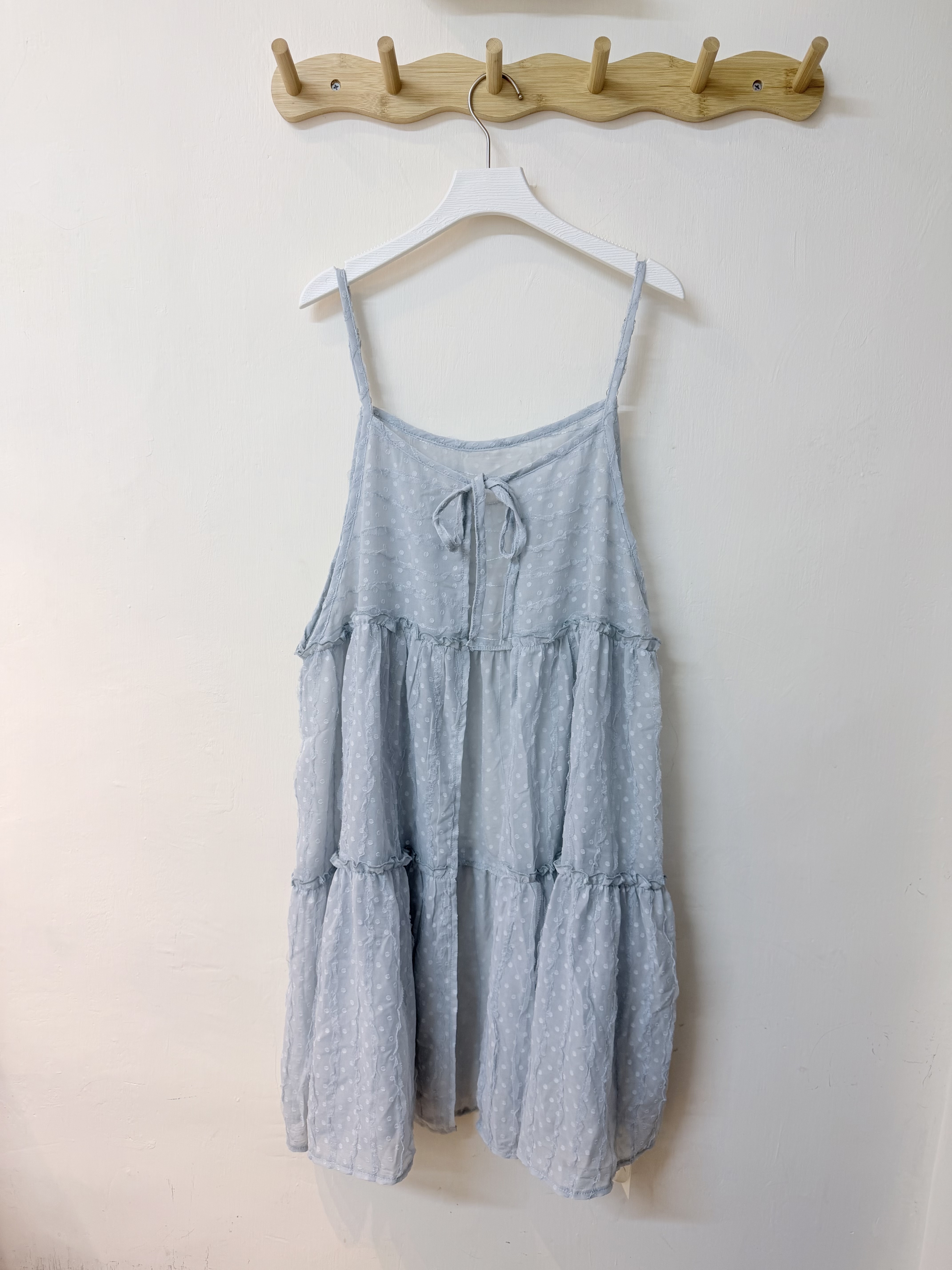 日系波點半透Ruffle邊外搭🎐