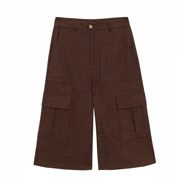 1LP0327-098 [LA PETITE ETOILE] Plina Bermuda Shorts - Brown #PLINA-S112612T1A/16-MARRON (EU)