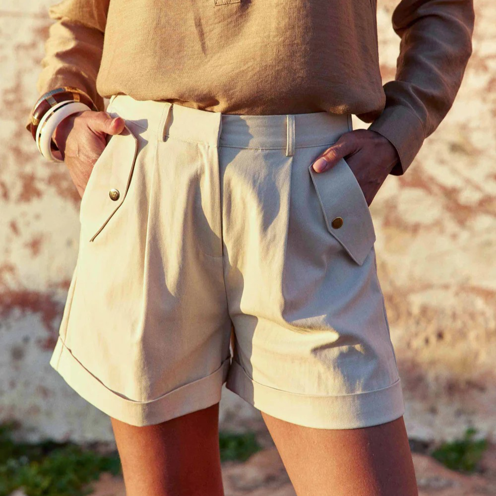 1LP0327-139 [LA PETITE ETOILE] Sharon Shorts - Natural #SHARON-S102612B4A/05-NATUREL (EU)