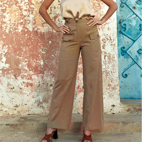 1LP0327-100 [LA PETITE ETOILE] Poldie Trousers Taupe #POLDIE-P102612U0A/14-TAUPE (EU)