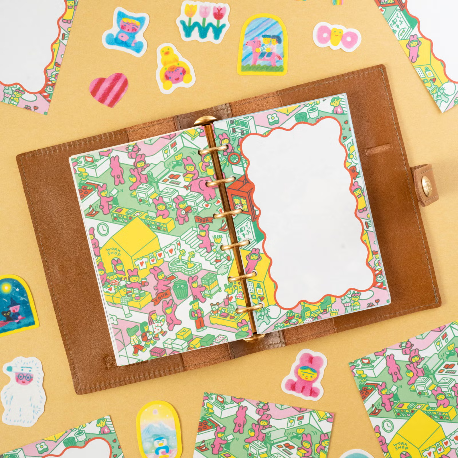 M6 插畫內頁組｜いといゆき「PRINT FACTORY PICNIC」/ 手紙社 JAPAN