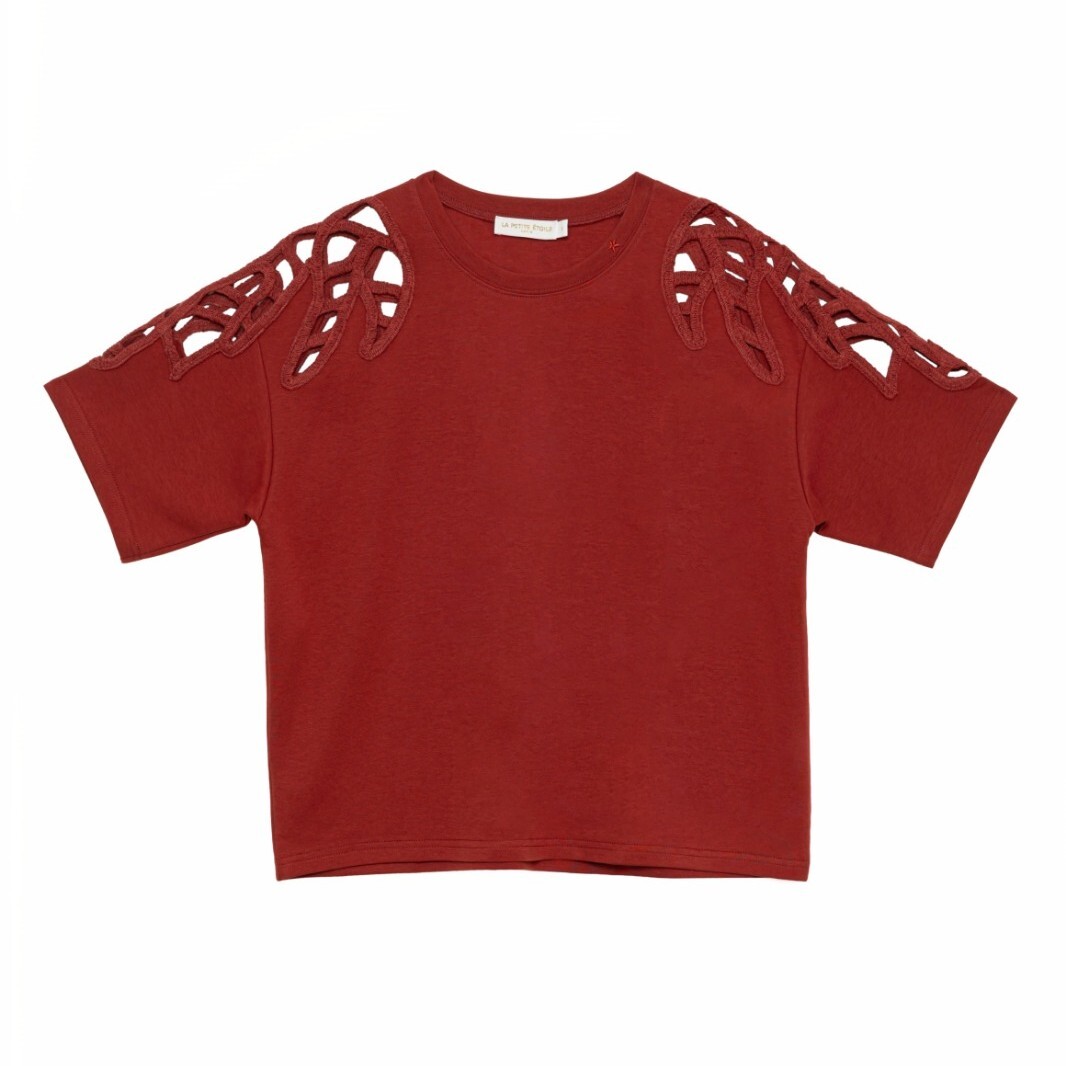1LP0327-205 [LA PETITE ETOILE] T-shirt Taisy Bordeaux #TAISY-T102613F1B/55-BORDEAUX (EU)
