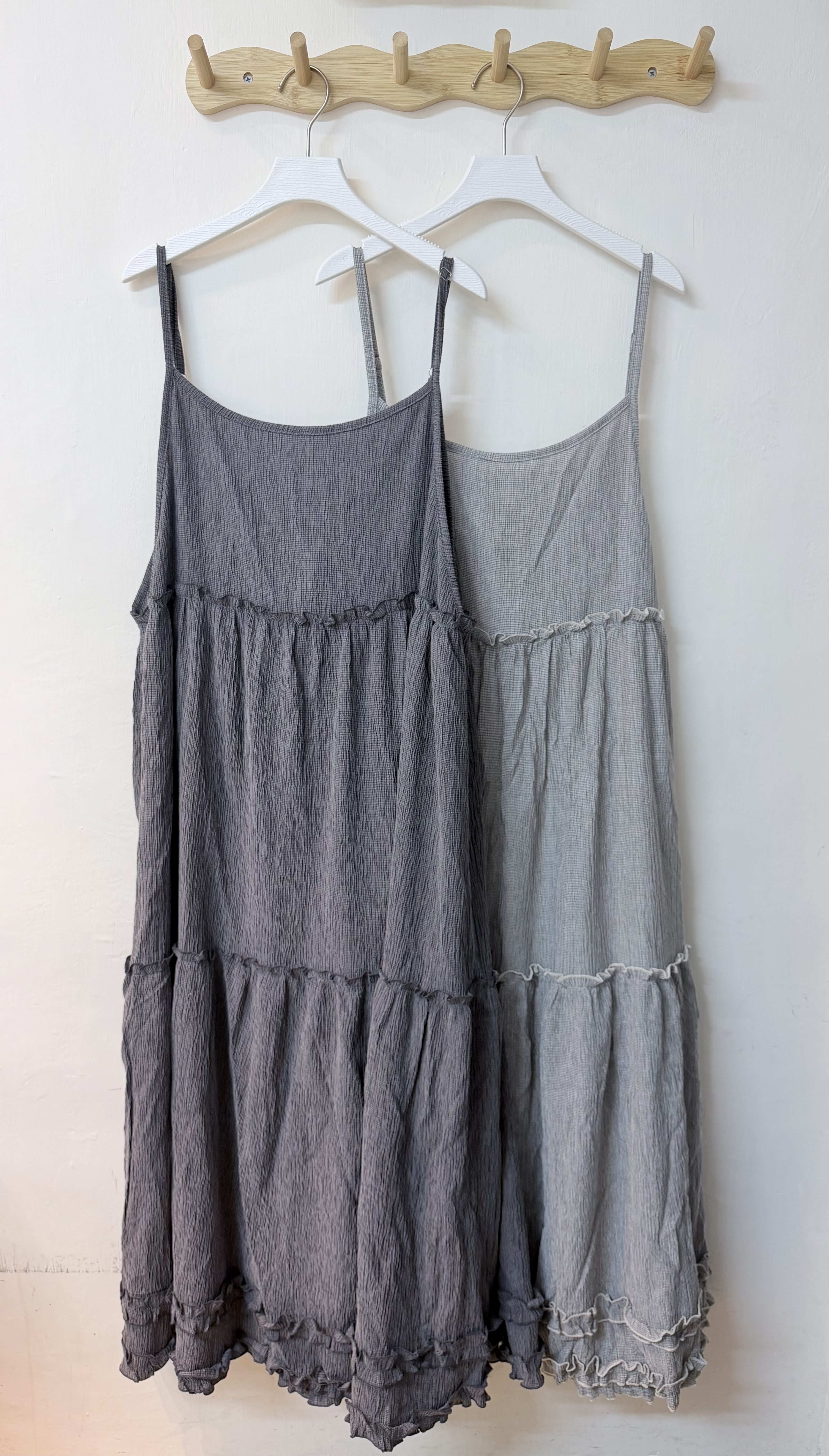 樹紋花邊連身裙