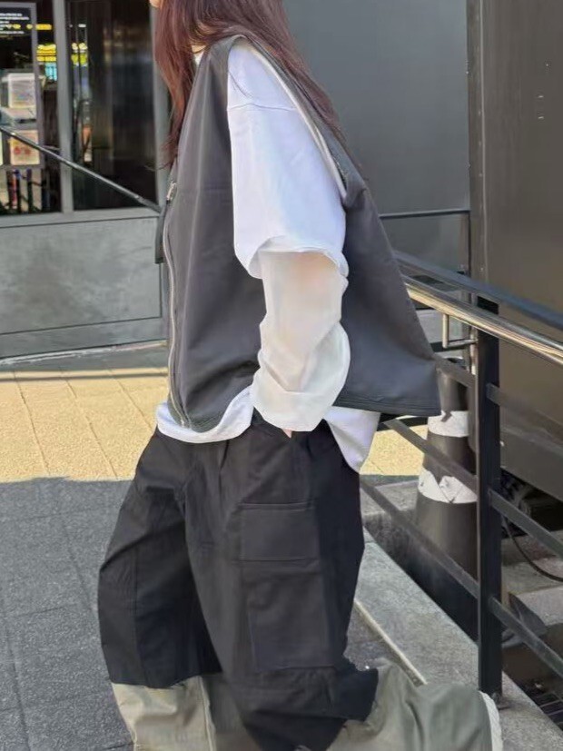 兩面穿變形蟲印花背心