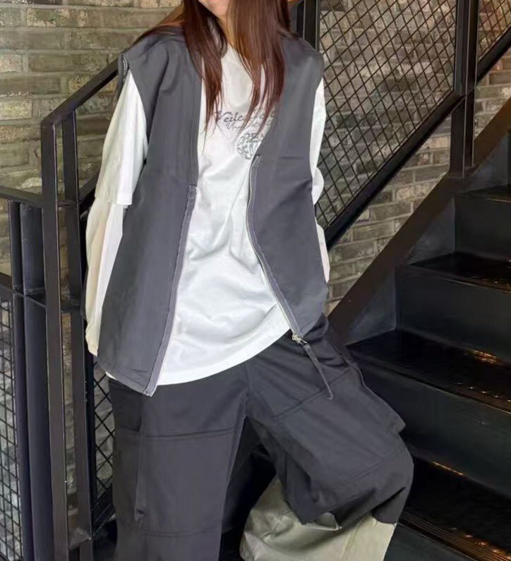 兩面穿變形蟲印花背心