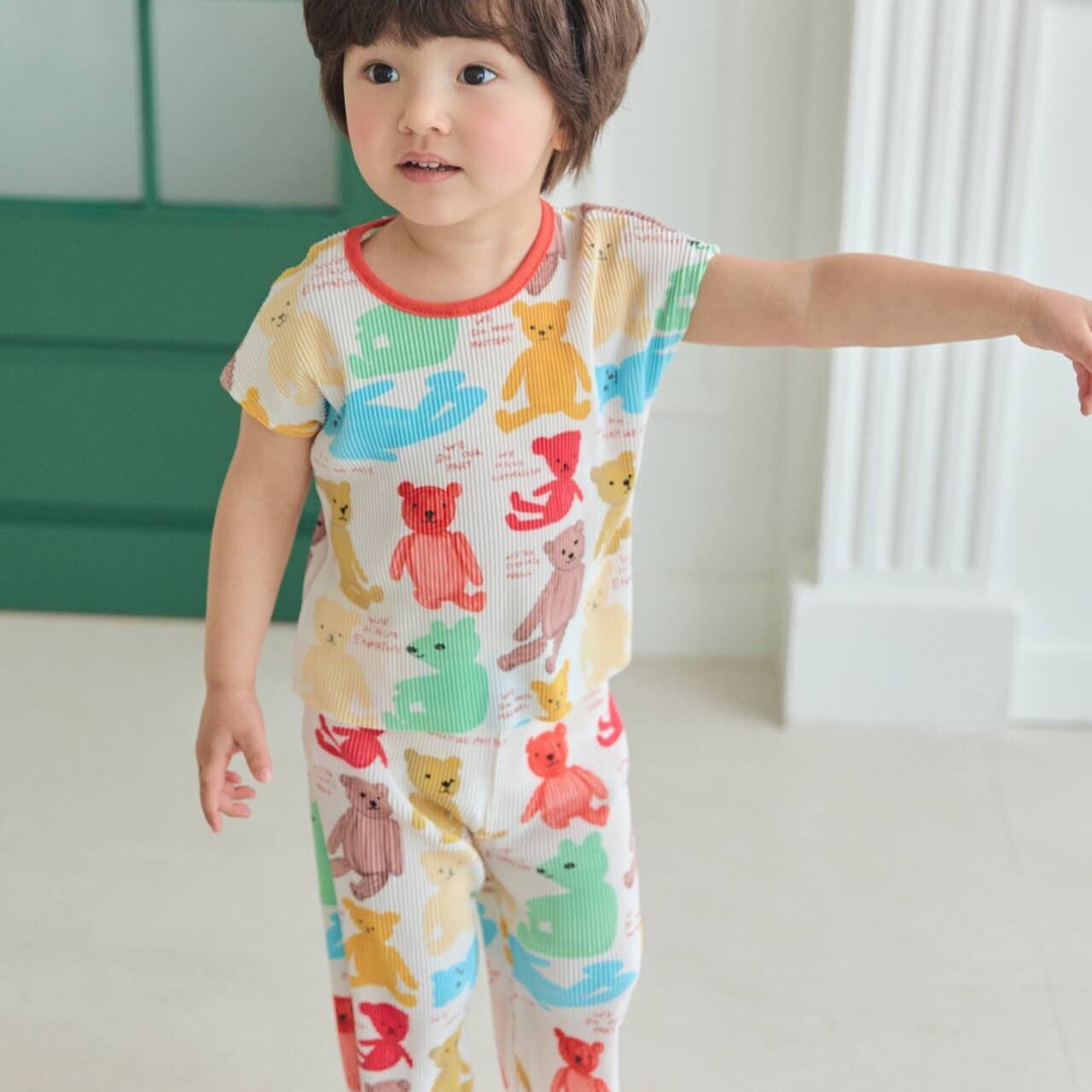 90-130 MICO 夏天印花皺褶套裝 3款