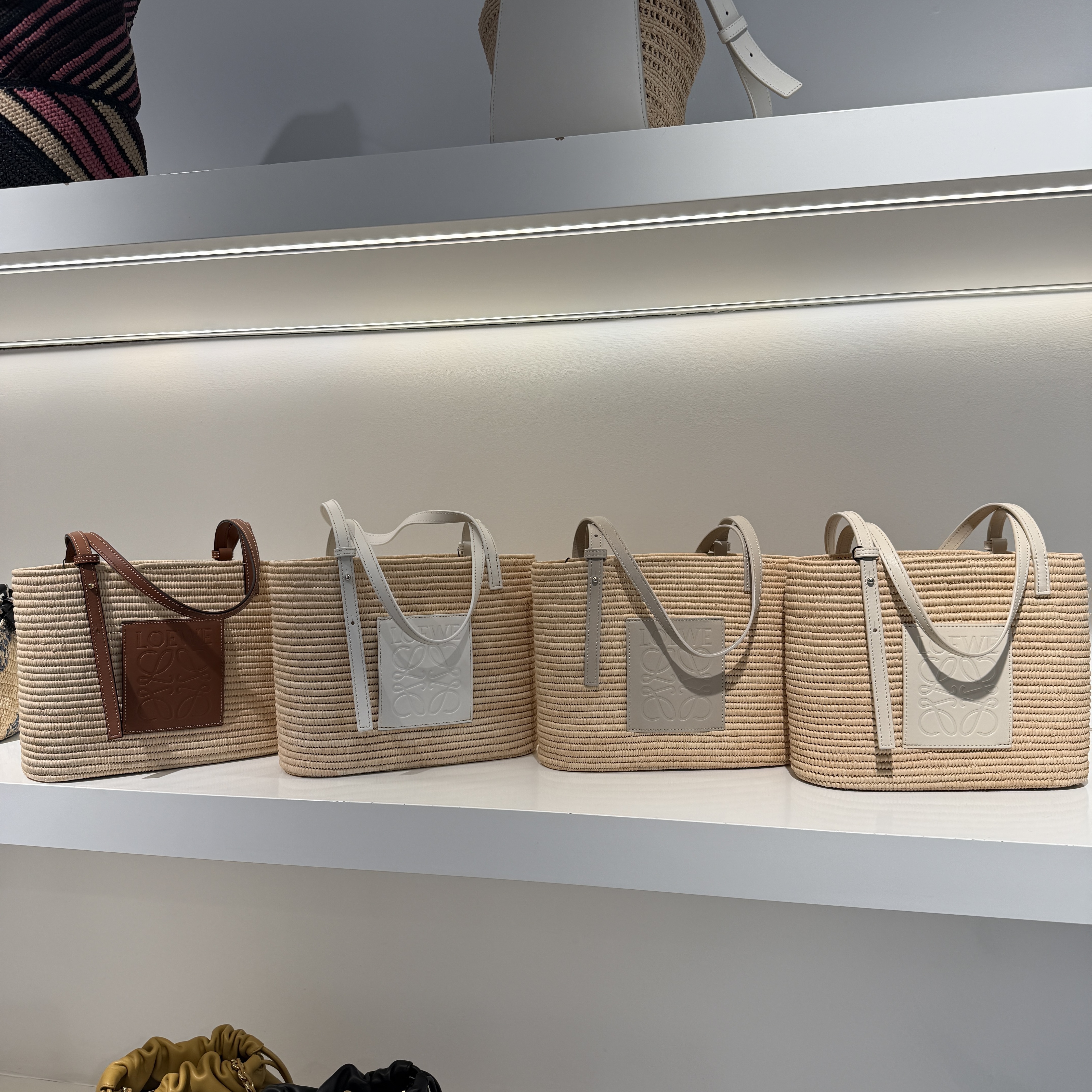 Loewe square basket carrier tote bag 4colors