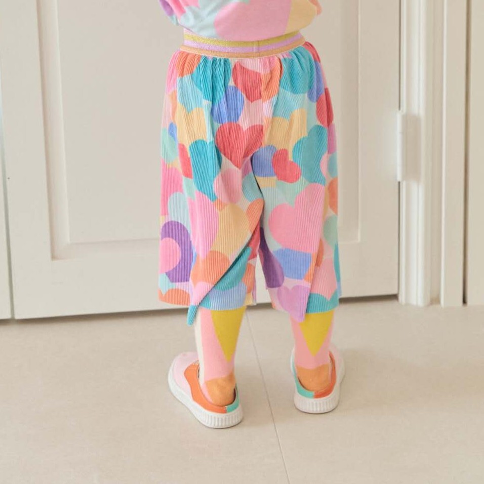 90-130 MICO 印花皺褶寬褲 2款