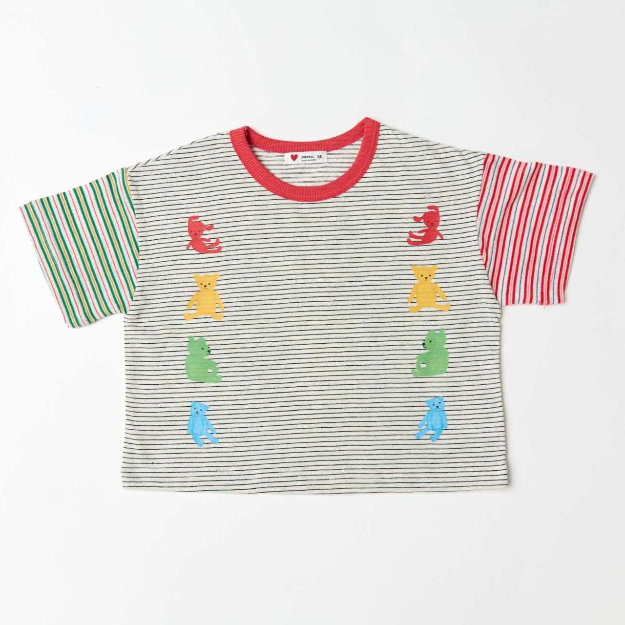 90-130 MICO 小熊條紋上衣