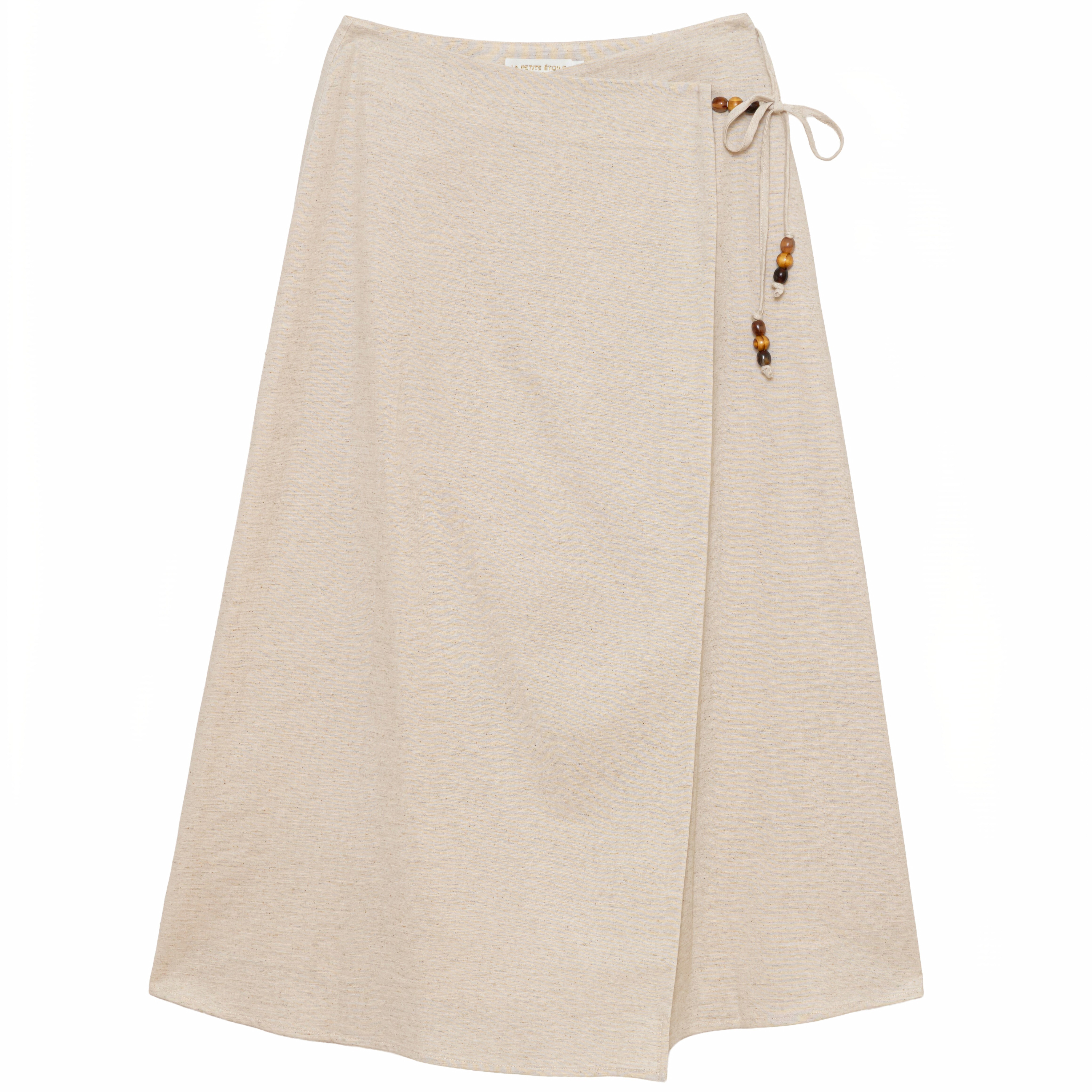 1LP0327-377 [LA PETITE ETOILE] Jay Midi Skirt Naturel #JAY-J112613L4A/05-NATUREL (EU)