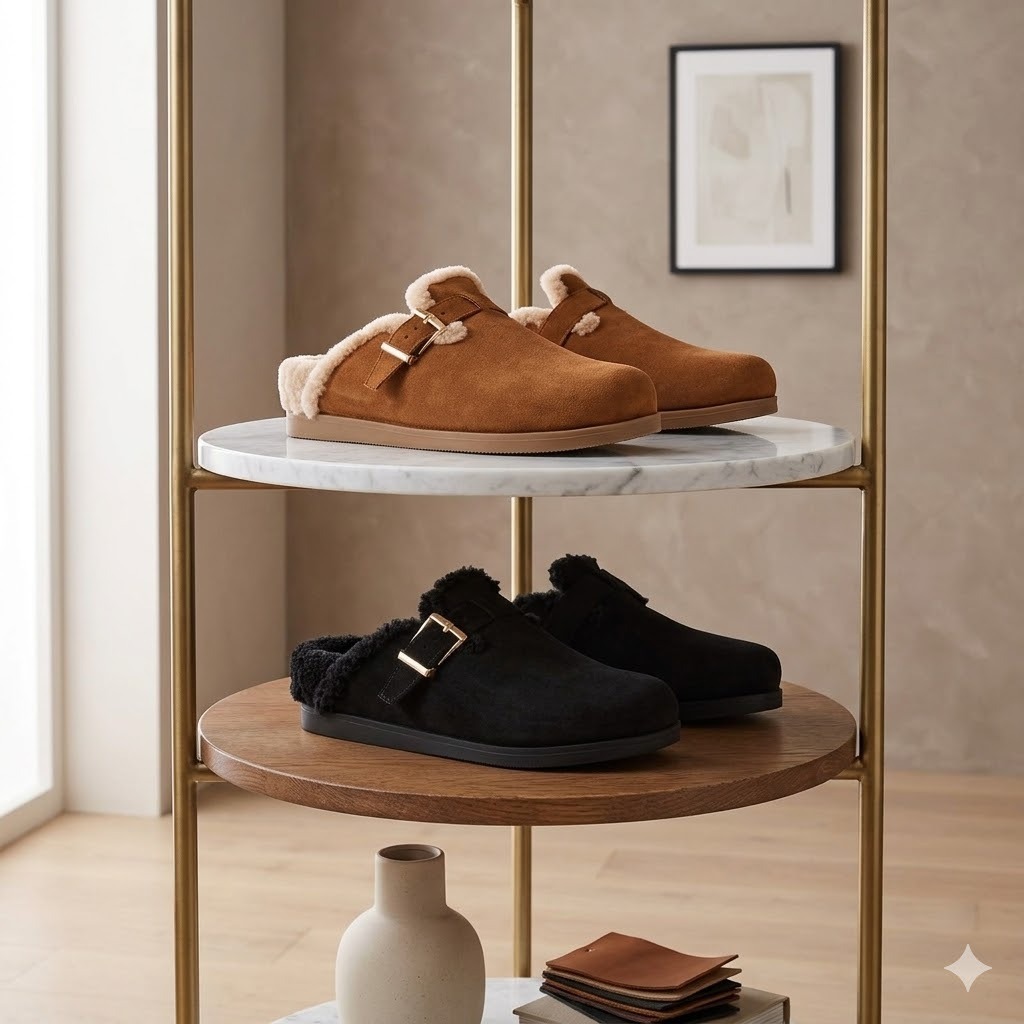 【預購】H032709 Dolce Vita 女款舒適毛絨拖鞋