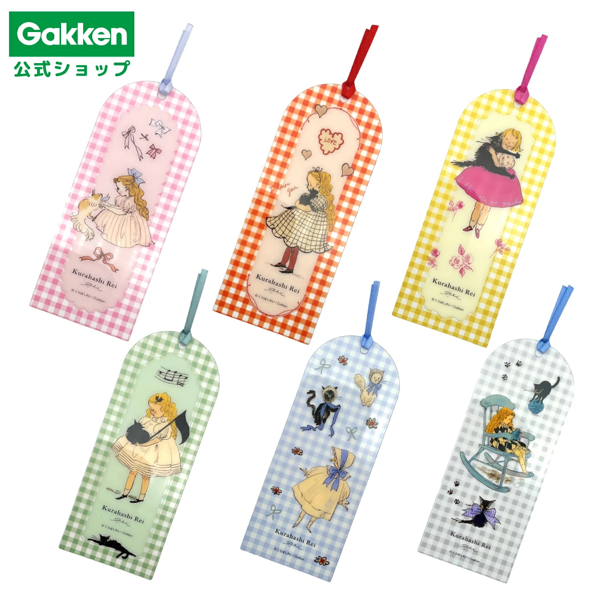 甜點與貓咪 透明書籤 4款｜日本 倉橋伶衣