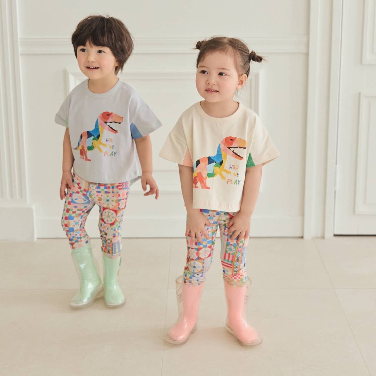 90-130 MICO 前短後長恐龍上衣 2色