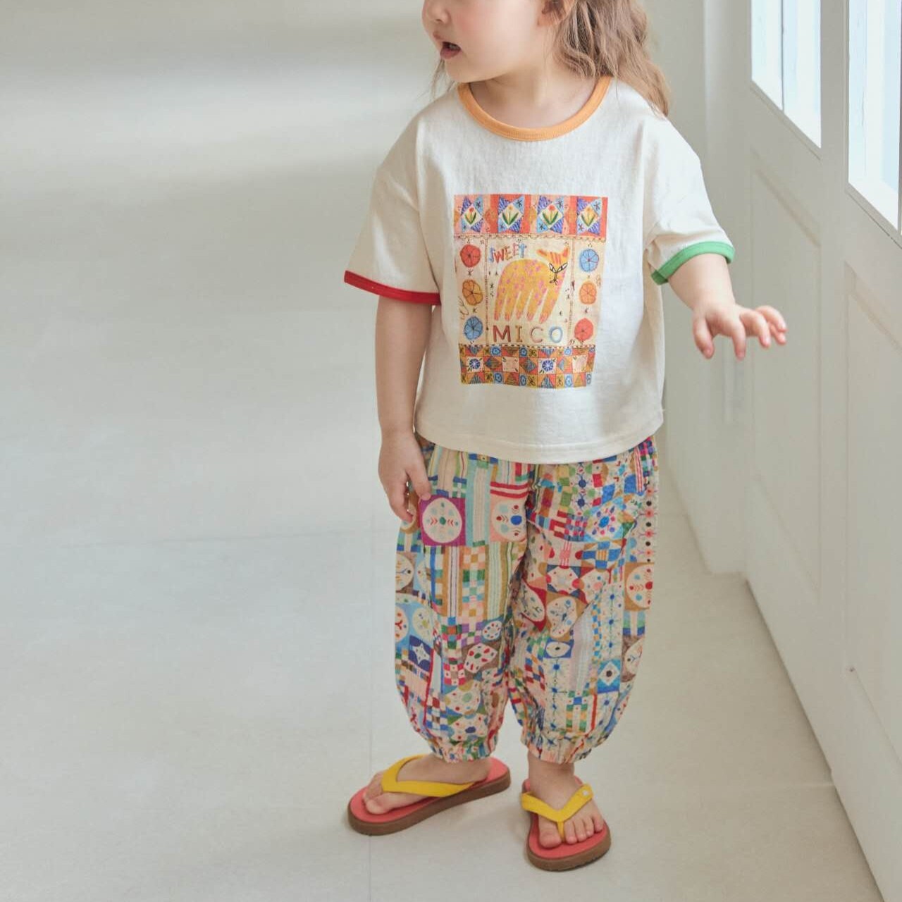 90-130 MICO 萬花筒運動褲